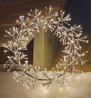 Flashing Effect Lighted Wreath - 22 Inches