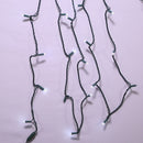 50-Light 5MM Cool White Frosted Twinkle LED Green Wire Light Set