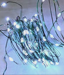 50-Light Cool White Soft Twinkle Fairy LED Green Wire Light Set