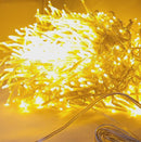 1000-Light Classic White LED Clear Wire Cluster Garland