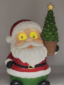 Jolly Santa with Moving Eyes and Christmas Tree