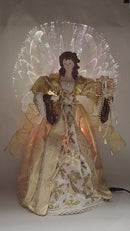 Fiber-Optic Gold Angel Treetop - 18 Inch