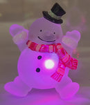 Acrylic LED Christmas Pin - Snowman