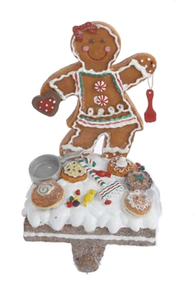 Gingerbread Stocking Holder - - The Country Christmas Loft