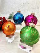 Krebs Value Glass Ornament 4 pack - Candy Brights - Christmas >> Ornaments >> Glass - by Christmas By Krebs - view 2