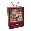 Retro TV Santa Snow Globe