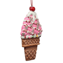 Claydough Ice Cream Ornament - Strawberry