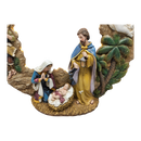 Lighted Nativity Tabletop Wreath -17 Inch
