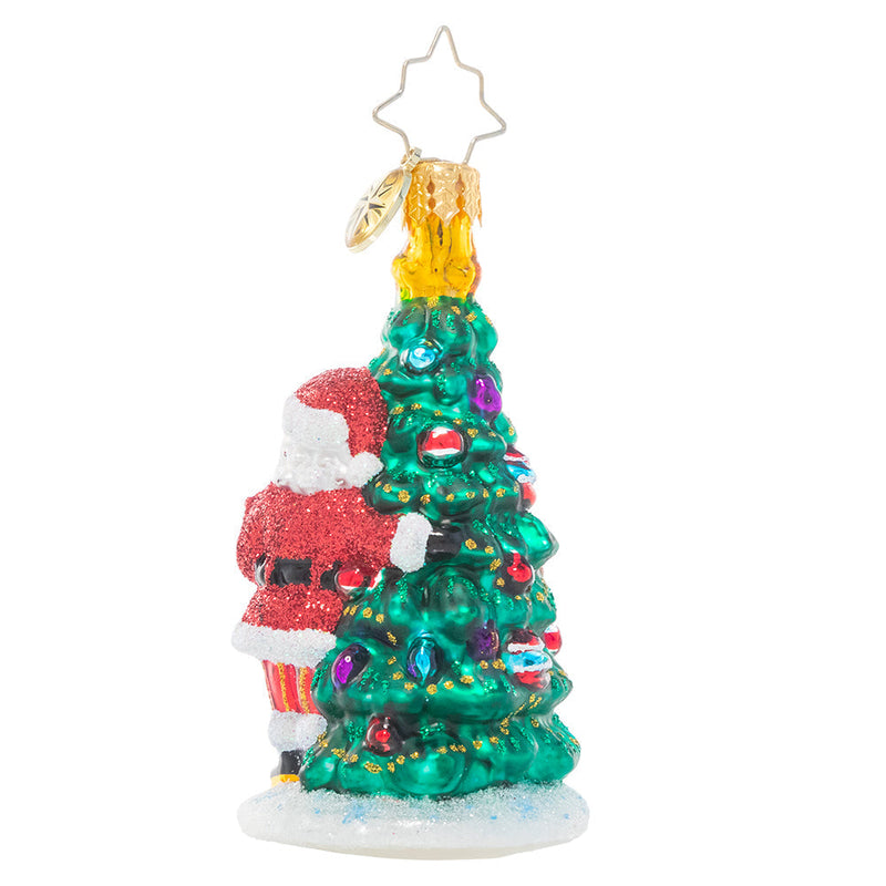 Christopher Radko Little Gem Glass Ornament - Two Talented Tree Trimmers - The Country Christmas Loft