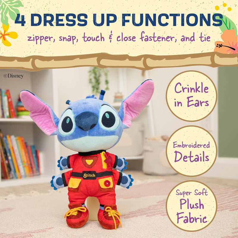Disney Stitch Dress and Play Plush