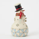 Snowman with Cardinal and Twig Figurine