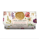 Pressed Flowers Large Bath Soap Bar - Bath Shoppe >> Soaps - by Michel Design Works