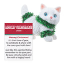Meowy Christmas Cat Charm - Green