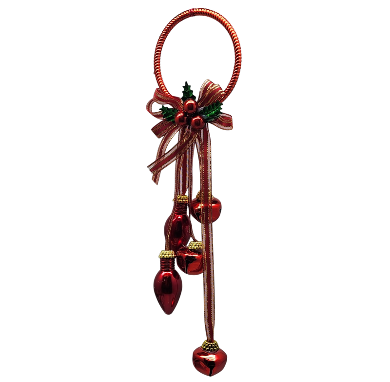 Jingle Bell Door Hanger - Red