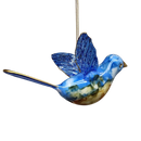 Blown Glass Bluebird - Azure Sky