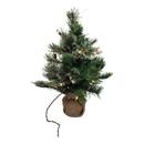 Pre-lit Cashmere Pine Tree - 18 Inch