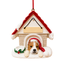 Ceramic Doghouse Ornament - Pit Bull - Animals - by E&S Pets