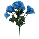 15-Inch Faux Blue Petunia Bush - Home & Living >> Artificial Flowers - by Gerson
