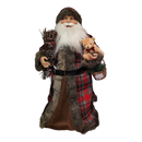Woodland Cone Santa - Holding a Teddy Bear - 24 Inches Tall