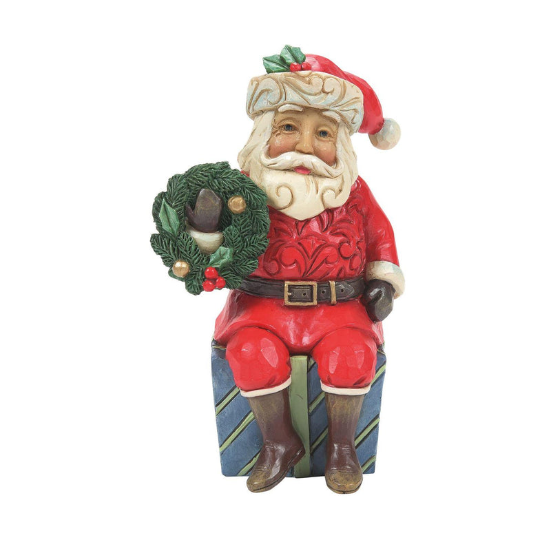 Santa Sitting on Gifts