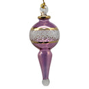 Lattice Glass Ornaments With Gold Accents - Pink Ball with Finial - Egyptian Glass - by Egyptian Museum - view 2