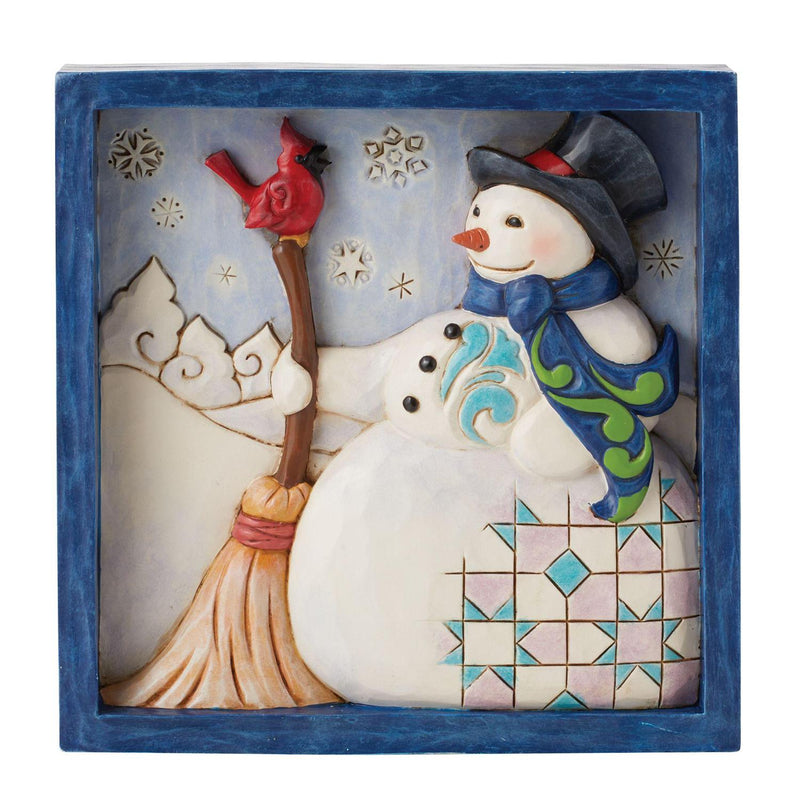 Heartwood Creek Snowman Plaque