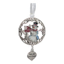 Snow Glad We're Friends Snowman - Colors of Christmas Ornament