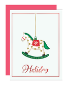 Petite Greetings – Holiday Rocking Horse
