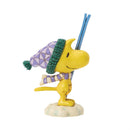 Woodstock with Skis Mini Figurine