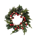 Pine Wreath with Ornaments - 22 Inch
