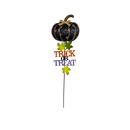 Trick Or Treat Black  Pumpkin Garden Stake - Holidays >> Halloween - by Gerson