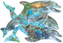Song of the Dolphins Shaped Puzzle