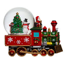 Musical Santa Driving Train Water Globe - 120mm