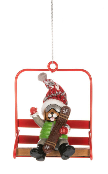 Chair Lift Character Ornament -  Dog
