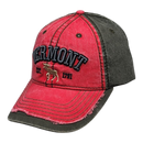 2 Tone Embroidered Hat - Vermont 1791 Moose - Cranberry and Olive - Clothing >> Hats & Mittens - by Vermont Illustrating - vi