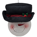 Glass "Lightable" Snowman Ornament - Top Hat - Christmas >> Ornaments >> Snowmen - by Stony Creek