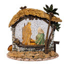 8-Inch Lighted Nativity Scene with Spinning Glitter Water