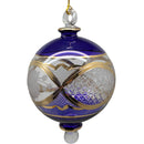 Amethyst Floral Ball Ornament with 24k Gold