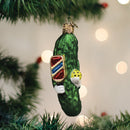 Pickleball Pickle Ornament - Christmas >> Ornaments >> Glass - by Old World Christmas - view 3