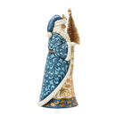 Twilight Elegance: A Regal Santa in Blue and Gold