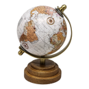 Mangowood Tabletop Globe - 6 inch - Light