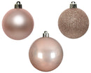 Elegant Assorted Shatterproof Ornaments - Set of 10 - Blush Pink - Christmas >> Ornaments >> Shatterproof - by Decoris