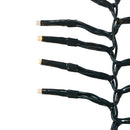 2000-Light Classic White LED Green Wire Cluster Garland