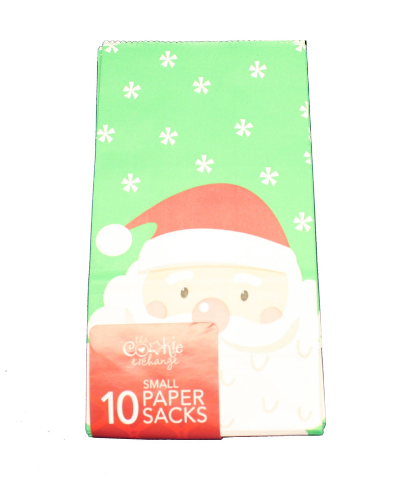 Paper Small Treat Sacks - Set of 10 - Santa - The Country Christmas Loft