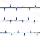 Purple LED String Lights - 100 Light - Green Wire - Christmas >> Lighting - by General Electric - view 2