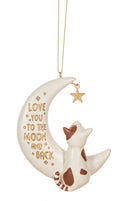 Love You to the Moon and Back - Cat Ornament - Christmas >> Ornaments >> Animals - by Midwest