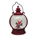 Cardinal Lighted Spinning Water Globe - Getting Ready To Fly