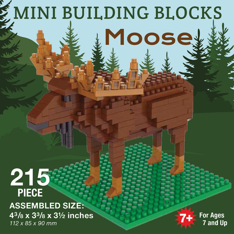 Mini Building Blocks - Moose | Country Christmas Loft – The Mini Building Blocks - Moose | Country Christmas Loft – The