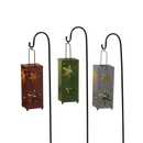 Solar Lighted Holiday Lanterns with Shepherd Hook -