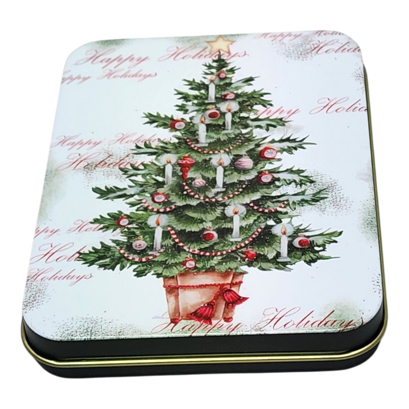 Christmas Gift Card Tin - Holiday Cheer Christmas Tree